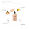 Lord and Berry Cream Foundation Fluid NonGreasy Foundation Makeup Face Makeup with Hyaluronic Acid Easy to Blend 8618 Be