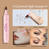 SUMEITANG Lifelike Freckle Pen 2 Colors Light Brown Dark Brown Waterproof Quick Dry Soft Dot Natural Magic Fake Freckles