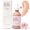Illuminating Rose Gold Facial Serum Elixir with hydrating Aloe and Hyaluronic Acid for a light highlighting Primer Natur