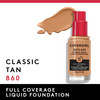 Covergirl Outlast Extreme Wear 3in1 Full Coverage Liquid Foundation SPF 18 Sunscreen Classic Tan 1 Fl Oz