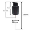 TIHOOD 10PCS Replacement Foundation Pump Black Plastic Cosmetic Liquid Foundation Makeup Pump Replacement Tool