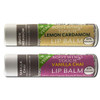Soothing Touch Vegan Lip Balm Variety Pack of 2 Lemon Cardamom and Vanilla Chai
