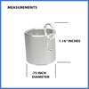 Tallac House Stainless Steel Lip Balm Keychain Holder with Cap Holding Attachment Does not Fit Not Chapstick ESO Or Vase
