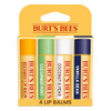 Burts Bees Lip Balm Beeswax Cucumber Mint Coconut Pear and Vanilla Bean Pack With Responsibly Sourced Beeswax TintFree N