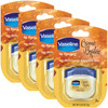 Vaseline Lip Therapy Creme Brulee Mini 4Pack Moisturizing Balm for Soft Smooth Lips 025 Oz Ea