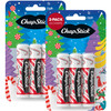 ChapStick Lip Balm Candy Cane 6Count Fresh Minty Lip Moisturizer Stocking Stuffer 015 Oz Ea