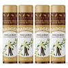 Badger Vanilla Bean Cocoa Butter Lip Balm Long Lasting Hydrating Lip Care 100 Organic Lip Balm Large Size Stick 4pack