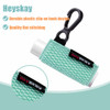 HEYSKAY 5PCS Lip Balm Holder Lipstick Sleeves Keychain Lip Gloss Holder Keychain Chapstick Elastic SleevesBlack x5