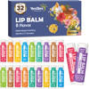 YesBes 32 Pack Lip Balm Natural Lip Balm Bulk with Vitamin E and Coconut Oil Moisturizing Lip Balms for Dry Cracked Lips
