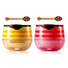 2 Pcs Bee Lip Balm Honey Pot Honey Strawberry Lip Mask Overnight Moisturizing Scrub Exfoliator Reduces Lip Lines Prevent