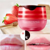 2 Pcs Bee Lip Balm Honey Pot Honey Strawberry Lip Mask Overnight Moisturizing Scrub Exfoliator Reduces Lip Lines Prevent