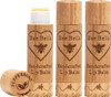 Bee Bella Lip Balm Peppermint 3 Pack Hydrating Lip Care 100 Natural Original Organic Beeswax with Vitamin E Handmade in