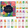 VISRIE 16 Pack Lip Balm Natural Lip Balm Bulk with Vitamin E and Coconut Oil Bulk Moisturizing Lip Balms for Dry Lips16