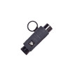 Thread Wallets Elastic Lip Balm and Gloss Holder Keychain Black