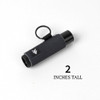 Thread Wallets Elastic Lip Balm and Gloss Holder Keychain Black