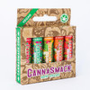 CannaSmack Vegan Hemp Lip Balm 5 Flavors Included Soothe Moisturize Hydrate Protect Nourish Dry Chapped or Irritated Lip
