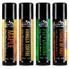 Lip Balm Set 4 Scents Maple Vanilla Coffee Peppermint Orange Brandy No Shine Matte Finish Featuring Coconut Oil Avocado