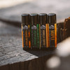 Lip Balm Set 4 Scents Maple Vanilla Coffee Peppermint Orange Brandy No Shine Matte Finish Featuring Coconut Oil Avocado