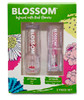 Blossom Moisturizing Scented pH Color Changing 2 pack Strawberry Scented Crystal Lip Balm Red Shimmer Sparkle Lip Stain