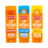 OKeeffes Lip Repair Lip Balm Set for Dry Cracked Lips Stick Pack of 3 1 Cooling 1 Unscented 1 SPF Moisturizer for for Ex