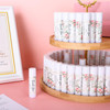 Whaline 60Pcs Thank You Gift Lip Balm Bulk Wedding Lip Balms Vanilla Flavor Floral Moisturizing Lip Care Guest Basket Gi