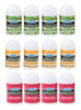 Lip Naturals Assorted Mini Lip Balm with Sunscreen SPF15 Made in USA 12Count Pack with Bing Cherry Tea Tree Mint and Van