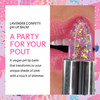 Winky Lux Lavender Glitter Confetti Balm Hydrating ph Lip Balm Natural Pink Tint with pH Color Changing Moisturize Softe
