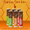 Natures Bees Cocoa Butter Lip Balm Lip Care for Dry Lips Coconut Oil Beeswax Vitamin E Aloe Shea Butter 015 oz Each 3 Fl