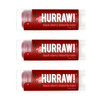 Hurraw Black Cherry Tinted Lip Balm 3 Pack Sheer Red Tint Organic Certified Vegan Cruelty and Gluten Free NonGMO 100 Nat