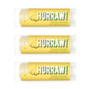 Hurraw Banana Lip Balm 3 Pack Organic Certified Vegan Cruelty and Gluten Free NonGMO 100 Natural Ingredients Bee Shea So