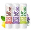 Eco Lips Lip Food Nutrient Dense Organic Lip Balm Nourish Plump and Protect Golden Jojoba Cocoa Butter Coconut Oil Organ