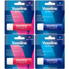 Vaseline Lip Therapy Variety 4Pack Original Rosy Lips Moisturizing Lip Balm with Vitamin E 016 Oz Ea