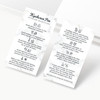 Havongki 100 Pack Premium Hyaluron Pen Lip Filler Aftercare Instructions Card 2 x 35 Accessories Supplies Kit Care HP13A