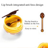2PCS Honey Balm Lip Balm Lip Masks for Dry and Cracked Lips with Brush Lip Exfoliator Moisturizer Reduces Lips Lines Lig
