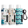 HEYSKAY Lip Balm Holder Sleeves Keychain Chapstick Elastic Sleeves DinausaurSheepWave strip