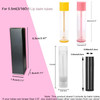 ANZKA 50 Pcs Lip Balm Boxes Packaging 68x18x18cm Wrapping Box for 015Oz Lipbalm Containers Tubes 55ml DIY Lipsticks Blac