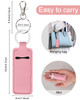 Meiiy Lip Balm Sleeve Pouch Chapstick Holder With Clip Lipstick Lip Gloss Holder Stocking Stuffers Gift for Women 5pcs