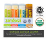 ZAMBEEZI Fair Trade Organic Beeswax Lip Balm Variety 4 Pack Lemongrass Tangerine Suncare and Honeybalm Ethically Sourced