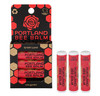 Portland Bee Balm All Natural Handmade Beeswax Based Lip Balm Rose Garden 3 Count