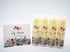ZZYBIA Assorted Clear Vinyl Lip Balm Label Sticker for Lip Balm Tubes Containers 20pcs Teal Multi