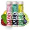 Eco Lips Bee Free Variety Pack Vegan Lip Balm Candelilla Wax Cocoa Butter Coconut Oil Lip Care Soothe Moisturize Dry Cha