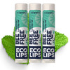 Vegan Lip Balm Sweet Mint by Eco Lips flavor 3 Pack Natural Bee Free with Candelilla Wax Organic Cocoa Butter Coconut Oi