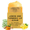 Turmeric Lemon Lip Scrub for Dark Lips Exfoliating Lip Scrub with Aloe Vera Scrub Nourish Sugar Lip Scrub Natural Scrub