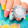 6 Pieces Nail Manicure Edge Trimmer Diy Plate Module Stainless Steel Easy French Smile Line Gel Cutter Tool Nail Acrylic