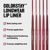 Revlon Colorstay Lip Liner Makeup with BuiltinSharpener Longwear Rich Colors Smooth Application 650 Pink 001 oz