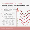 Honeybee Gardens Irresistible Lip Liner In Perfection Mocha Rose Color LongLasting GlutenFree Vegan 004 oz