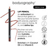 Bodyography Barely There Lip Pencil Lip Liner Pencil with Coconut Oil Vitamin E C LongLasting Matte Liner for Definition