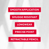 Mirabella Line and Define Lip Definer Smoothing Moisturizing Retractable Lip Pencil with Sharpener Helps Lipstick Stay P