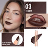 Oulac Brown Lip Liner Pencil 2in1 Retractable Makup Crayon for Lipliner and Eyeliner Highly Pigmented Smooth Long Lastin