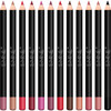 ISMINE Matte Lip Liner Set 12 Assorted Colors High Pigmented Natural Lip Makeup Soft Pencils Longwear Smooth Ultra Fine